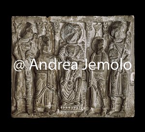 Museo copto Lastra con Vergine e Santi | Andrea Jemolo