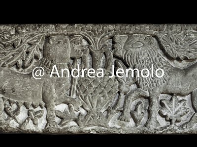 Museo copto Stele con leone e leonessa | Andrea Jemolo