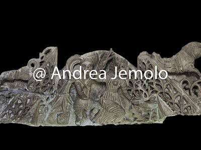 Coptic museum Thympanum with dancing Pan | Andrea Jemolo