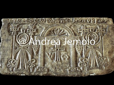 Coptic museum Fragments with sign Ankh | Andrea Jemolo