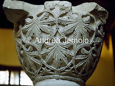 Coptic museum Capital with vine leaves | Andrea Jemolo