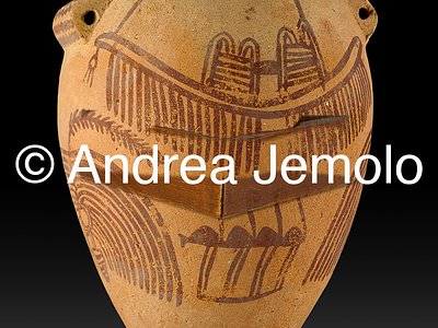 Egyptian museum Vase with painted decoration | Andrea Jemolo