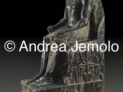 Egyptian museum Chefren - statue in diorite | Andrea Jemolo