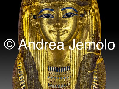 Egyptian museum Funeral mask of Thuya, Thebes | Andrea Jemolo