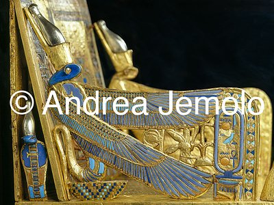 Egyptian museum Throne of Tutankhamen - Detail, Thebes | Andrea Jemolo