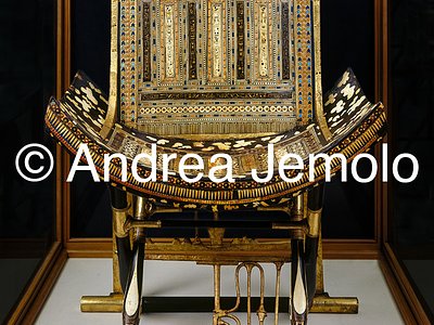 Egyptian museum Throne for ceremonies of Tutankhamen, Thebes | Andrea Jemolo