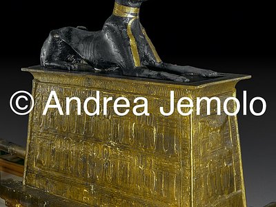 Egyptian museum Gilded casket with the Anubis god, Thebes | Andrea Jemolo