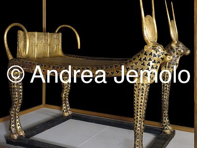 Egyptian museum Bed with form of primordial cow, Thebes | Andrea Jemolo