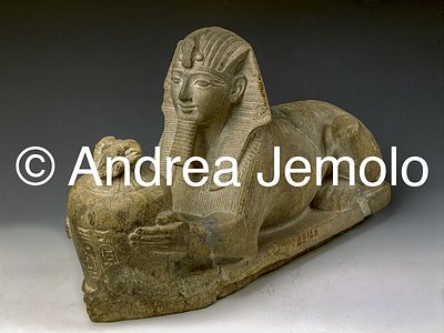 Egyptian museum Ramses II as sfinx with Amon's vase | Andrea Jemolo