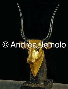 Museo di arte Egizia Testa della dea Hathor come mucca da tomba di Tutankhamon | Andrea Jemolo