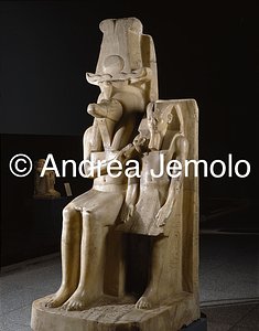 Museo di arte Egizia Amenhotep III - Amenophis III e il dio Sobek, Dahamsha | Andrea Jemolo