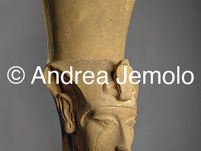 Museum of Egyptian art Colossal head of Akhenathon with the double crown | Andrea Jemolo