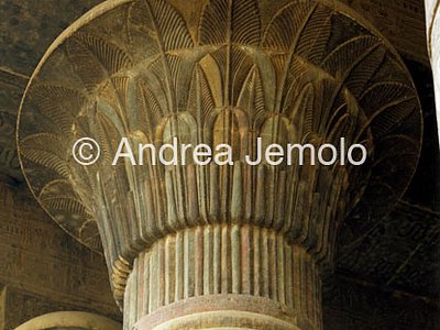 Temple of Khnum Capitals from chamber hypostyle | Andrea Jemolo