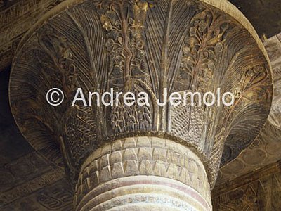 Temple of Khnum Capitals from chamber hypostyle | Andrea Jemolo