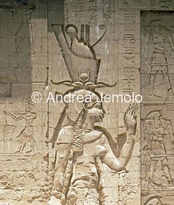 Tempio di Horus Pilone - dea Hathor con la sua corona | Andrea Jemolo