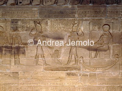 Temple of Horus West wall - reliefs with Myth of Horus | Andrea Jemolo