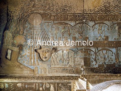 Temple of Hathor Ceiling hypostyle hall - Nut gives light to the Temple | Andrea Jemolo