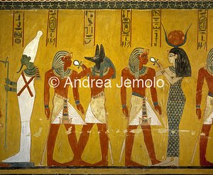 Tomb of Thutmosis IV ( n°43 ) Vestibule with divinity | Andrea Jemolo