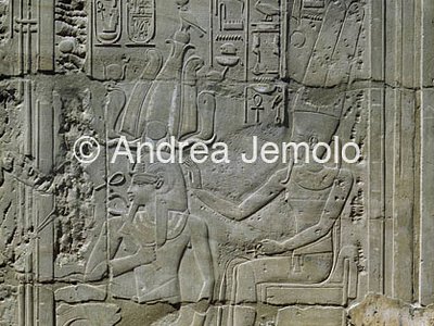 Temple Relief of the coronation of Amenhotep III - Amenophis III before Amon | Andrea Jemolo