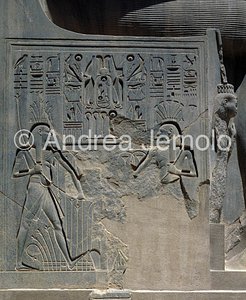Temple Colossal statue of Ramses II - Relief of Throne | Andrea Jemolo