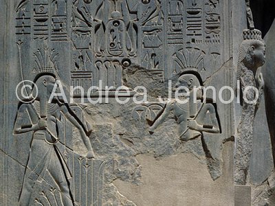Temple Colossal statue of Ramses II - Relief of Throne | Andrea Jemolo
