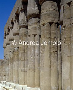 Tempio Cortile di Amenhotep III - Amenophis III - Particolare delle colonne | Andrea Jemolo