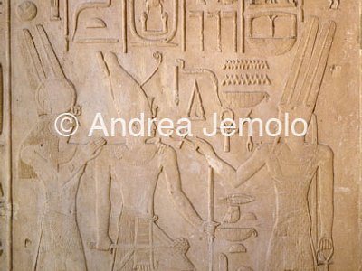 White chapel Sesostris I Reliefs with scenes of offerings to Amon-min | Andrea Jemolo
