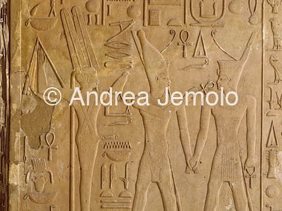 White chapel Sesostris I Reliefs with scenes of offerings to Amon-min | Andrea Jemolo