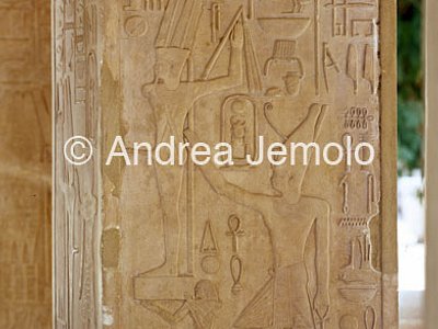 White chapel Sesostris I Reliefs with scenes of offerings to Amon-min | Andrea Jemolo