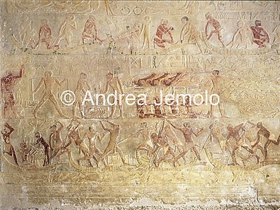 Mastaba di Ptahotep Combattimento con barche | Andrea Jemolo