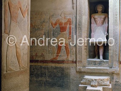 Mastaba di Mereruka Stanza delle offerte con la statua di Mererukka | Andrea Jemolo