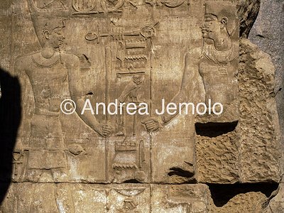 Temple of Amon Pillar with Insignias of Thutmosis III | Andrea Jemolo
