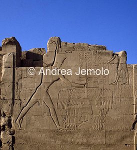 Tempio di Amon VII Pilone Thutmosis III sottomette gli Asiatici | Andrea Jemolo