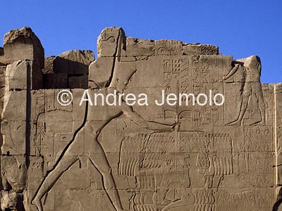 Temple of Amon VII Pylon Thutmosis III subdues the Asians | Andrea Jemolo