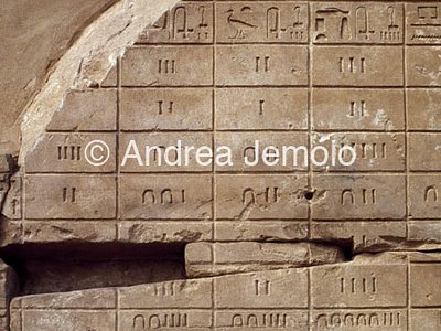 Temple of Amon Walls- Egyptian numbers | Andrea Jemolo