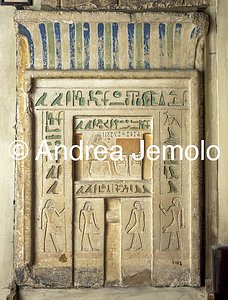 Museo Egizio Falsaporta di Imem, Calcare dipinto, Saqqara | Andrea Jemolo