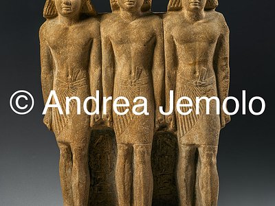 Egyptian museum Triad of Rawer, Quarzite, Giza | Andrea Jemolo