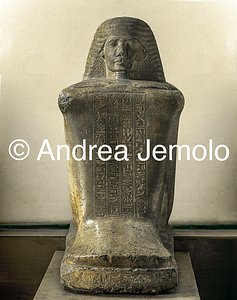 Egyptian museum Statue-block of Bakenkhonsu,limestone,Cachette of Karnak | Andrea Jemolo