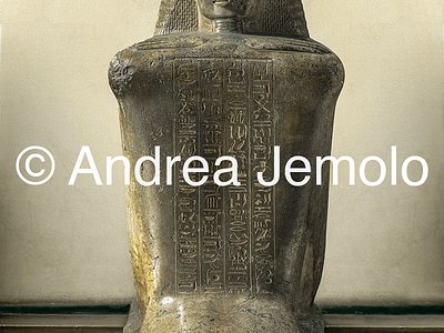 Egyptian museum Statue-block of Bakenkhonsu,limestone,Cachette of Karnak | Andrea Jemolo