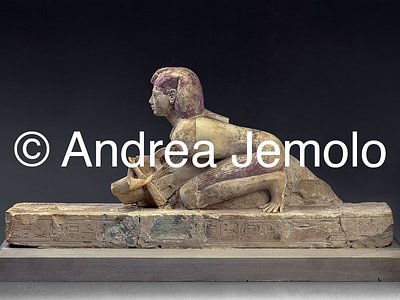 Egyptian museum Knelt Osorkon III, Limestone, Cacchette of Karnak | Andrea Jemolo