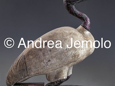 Egyptian museum Ibis, bronze and limestone, unknown Site | Andrea Jemolo