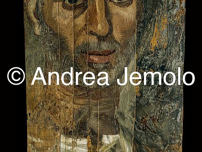 Egyptian museum Portrait from Fayum - old man | Andrea Jemolo