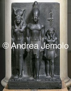 Museo Egizio Triade di Micerino - 7° nomoi, Scisto, Giza | Andrea Jemolo