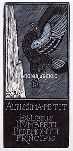 Private collection Ex libris Umberto II | Andrea Jemolo