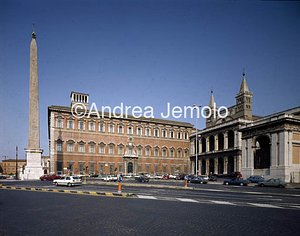 Archbasilica of Saint John Lateran Square, obelisk, Palace, and Loggia of Benediction | Andrea Jemolo