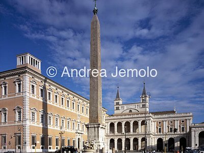 Basilica di San Giovanni in Laterano Piazza, obelisco, Palazzo e Loggia della Benedizione | Andrea Jemolo