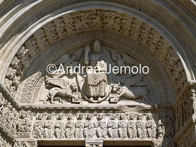 Saint Trophime Cristo con i simboli degli Evangelisti | Andrea Jemolo