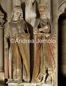 Cathedral - statues of the choir Hermann and Reglindis | Andrea Jemolo