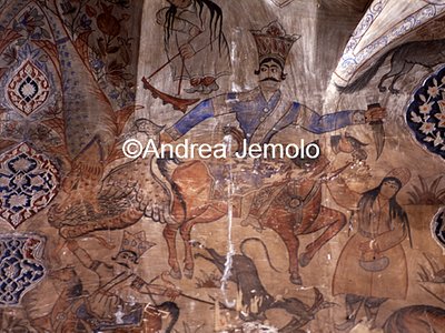Bazar-è Vakil - Hammam Portal of entrance - paintings | Andrea Jemolo