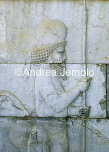 Apadana - Sala delle udienze - scala di accesso Guerrieri medi e persiani | Andrea Jemolo